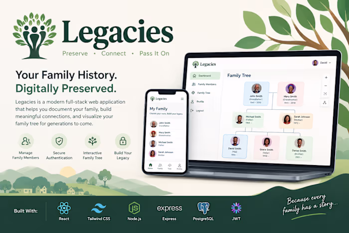 Legacies is a genealogy platform