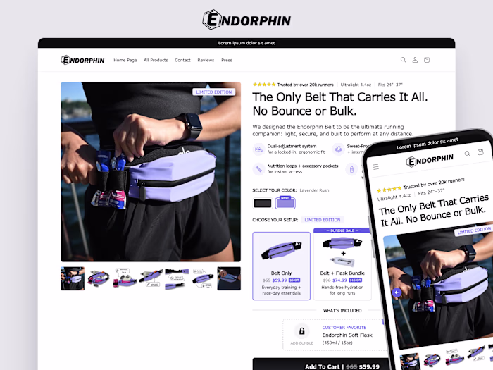 Endorphin Belt - Lavender Rush PDP