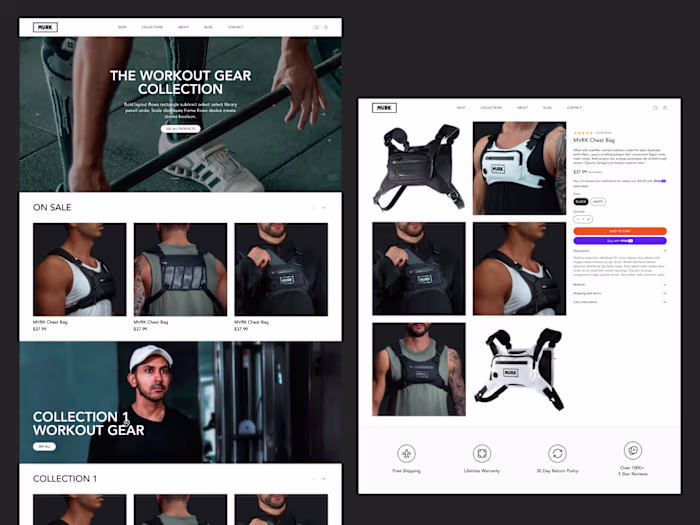 MVRK - Shopify E-commerce Template Redesign