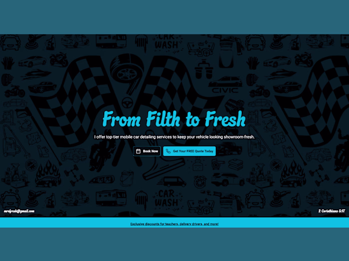 Mr. O Fresh Landing Page