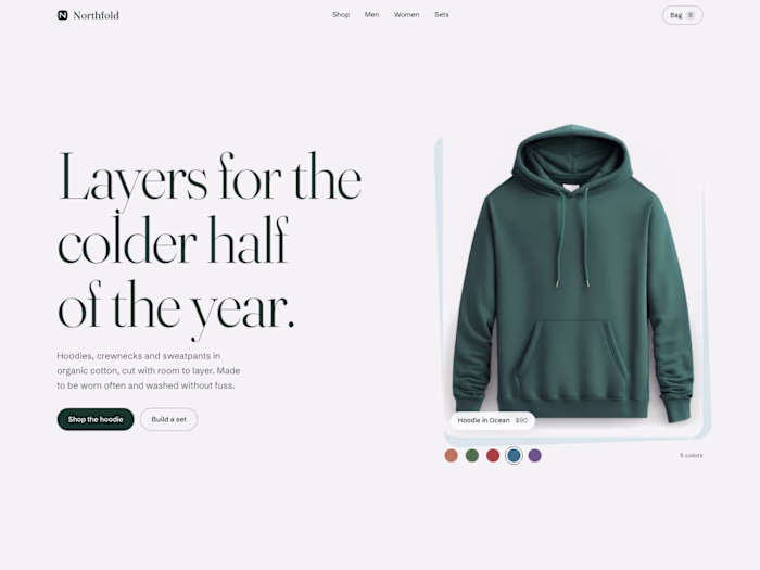 Northfold, Shopify store
