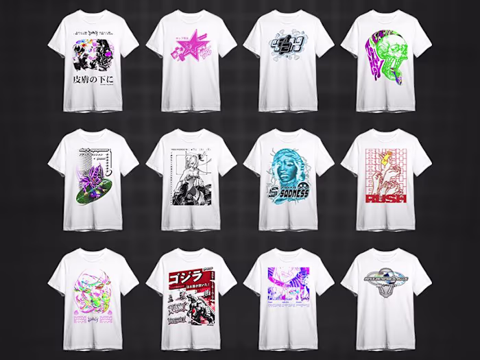 LANX | T-shirts design, 2D and 3D mock up