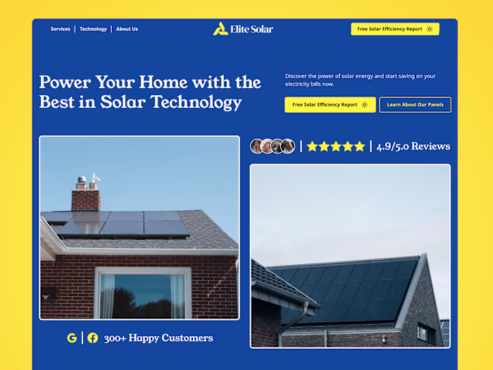 Elite Solar 📈 | High-Performance Solar Website Design