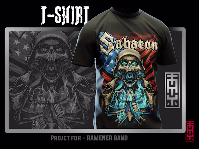 T Shirt for Sabaton Band