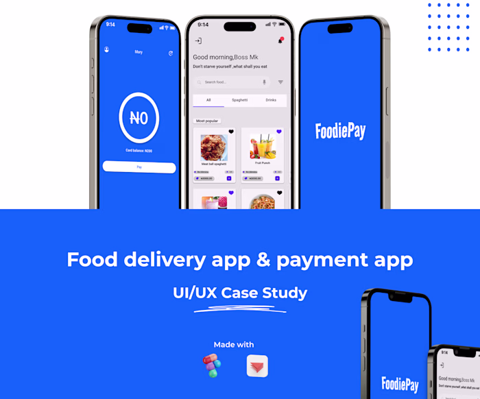 Food delivery app and payment plaform (Case Study)