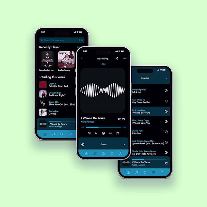 Music Player App UI Design