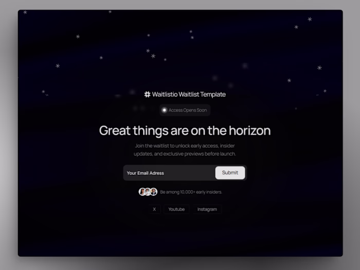 Waitlist Framer Template