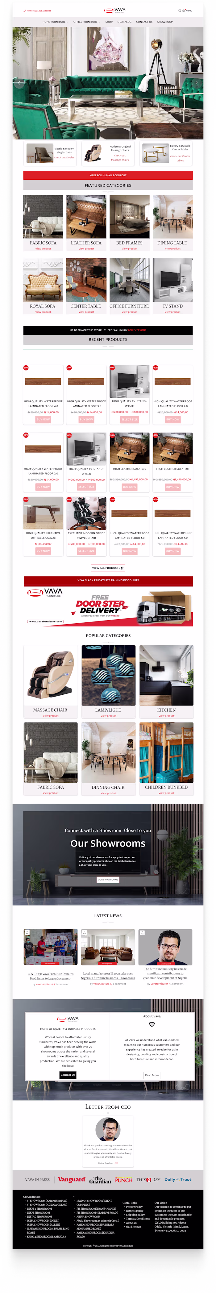 redesign of vava furnitures