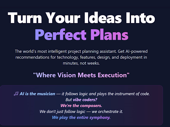 SymphonyAI: AI-Powered Project Builder