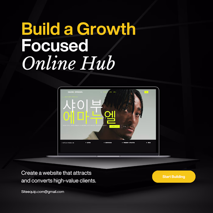 South Korea-Based Fitness Celebrity Portfolio & Booking Website