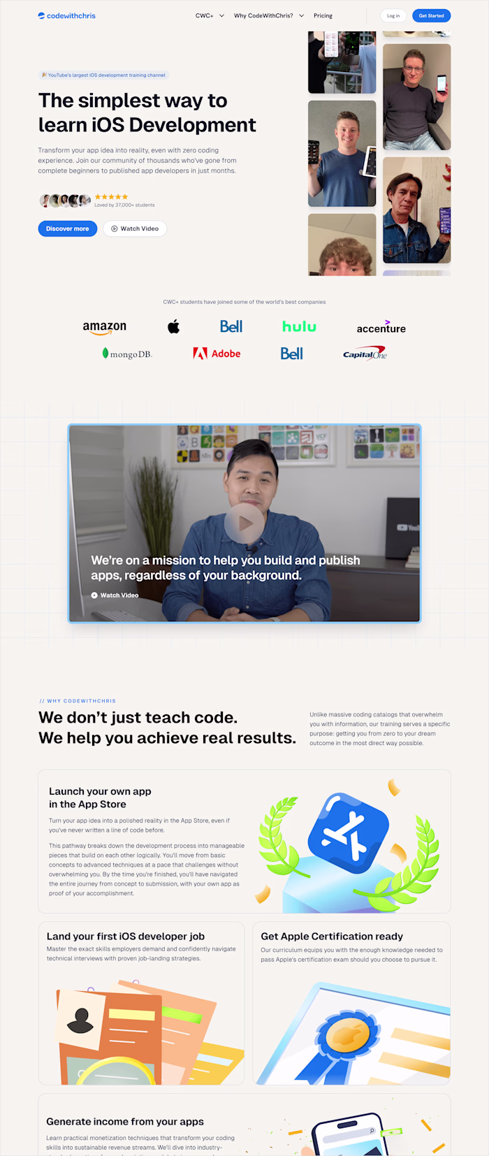 CodeWithChris - Website Redesign