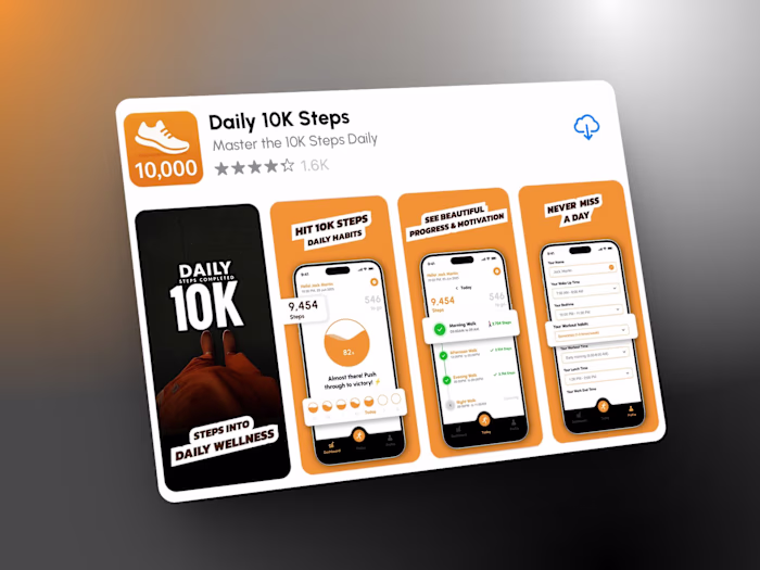 Daily 10K Steps: Habit-Formation Walking App