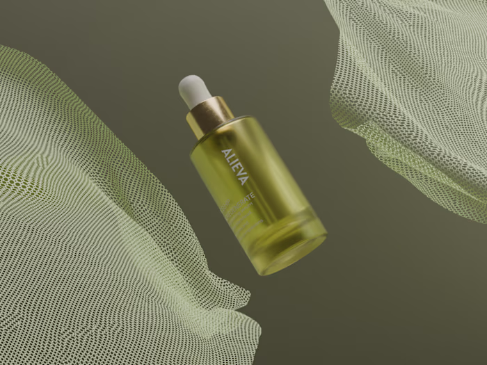 This 3D cosmetic rendering showcases