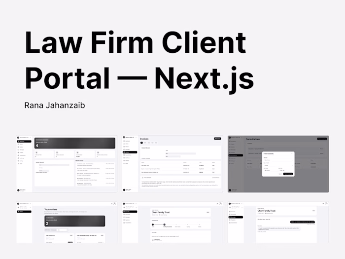 Law Firm Client Portal -