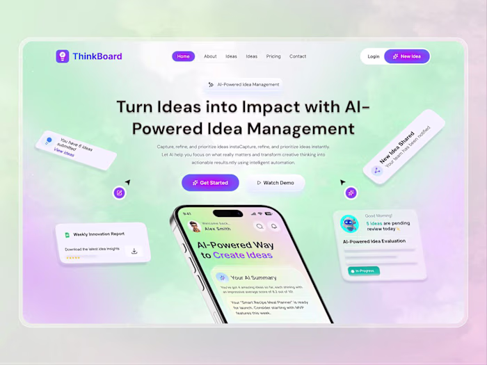 AI-Powered (SaaS Website Design)