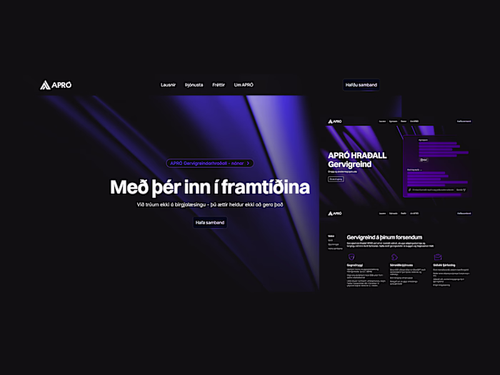 APRÓ — Website Production for an Icelandic Software Agency