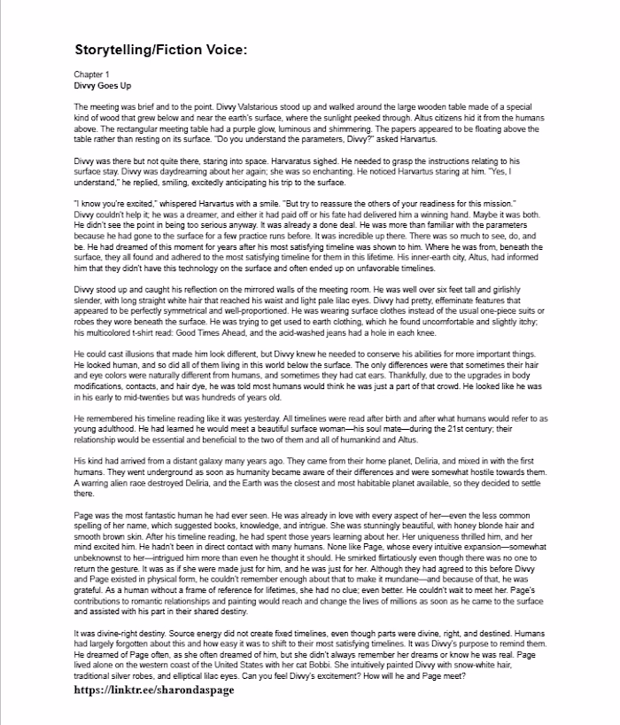 "Published Novella: The timeline of