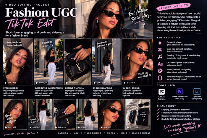 This is a Fashion UGC