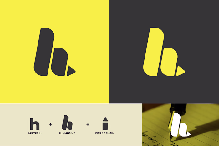 Handysign Logo (H + Hand + Pen)