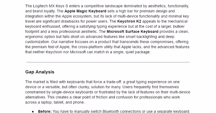 Engaging Product Copy for Logitech Keyboard