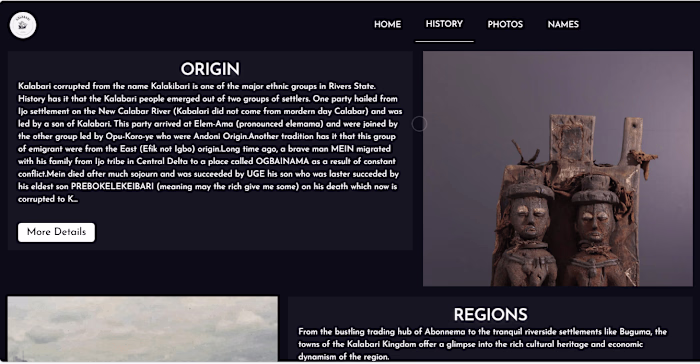 Cultural web app