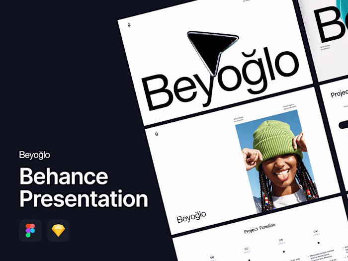 Beyoglu: Behance Case Study Template for Figma