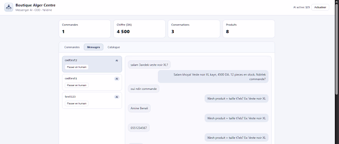 Title: Messenger AI Support +
