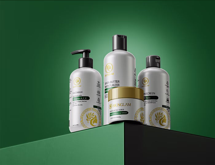 Skin Glam: Elegant, Minimalist Packaging for Skincare :: Behance