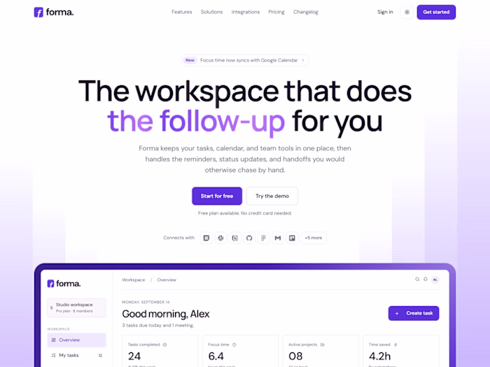 Forma | SaaS Product Website in Custom Code