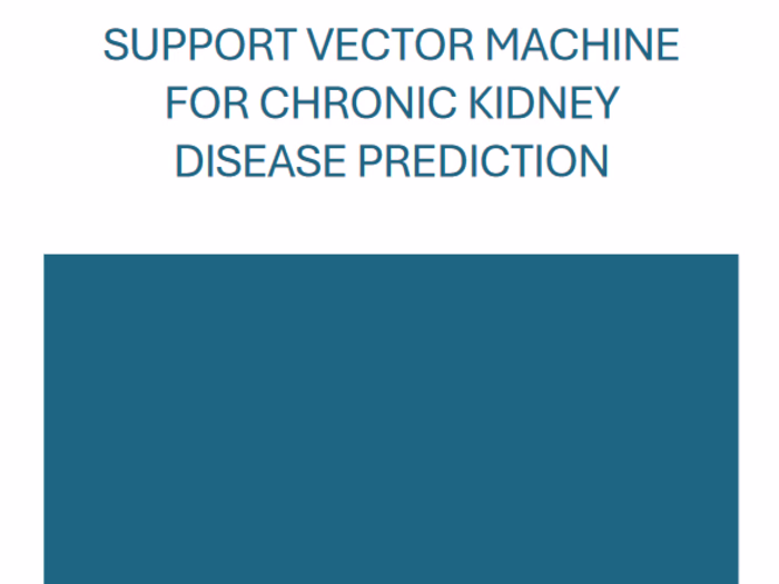 AI and Healthcare | Predicting kidney failure with SVM 
