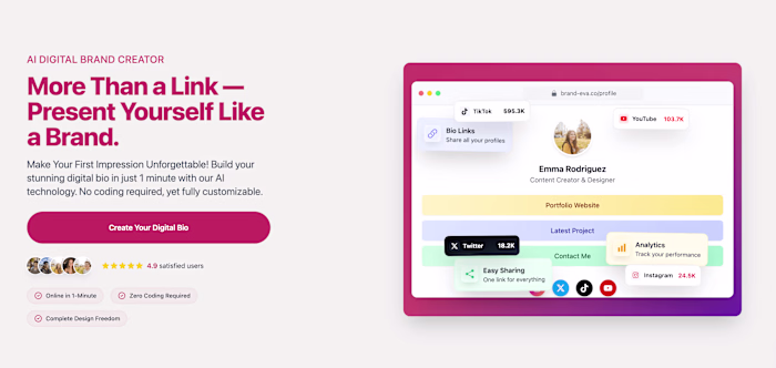 GleanCard — 1-Click to Bring Your Personal Brand Online | Glean…