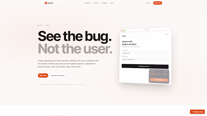Bugjar is an app I