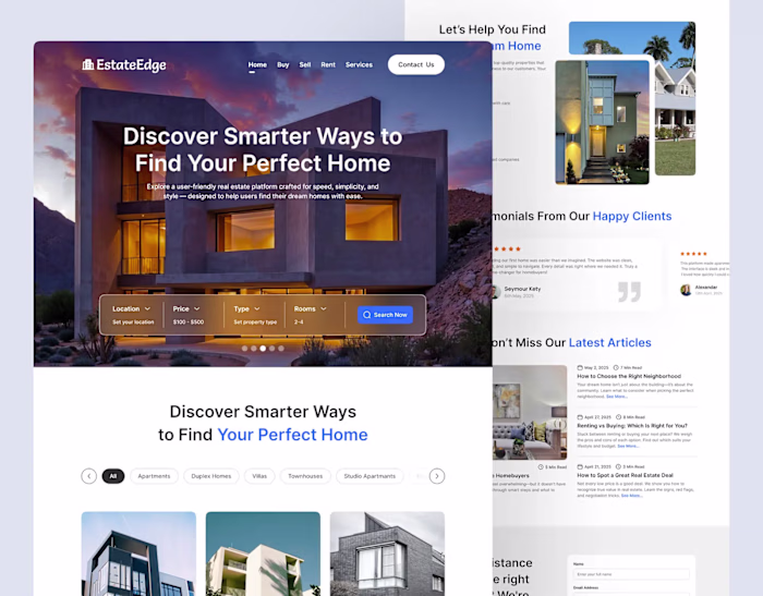 Real Estate Website Design
