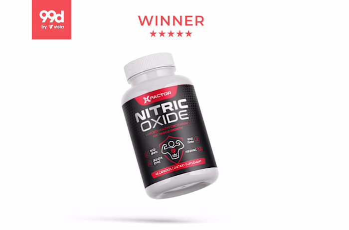 Nitric Oxide Supplement Label | Packaging Design