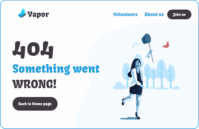 404 error page