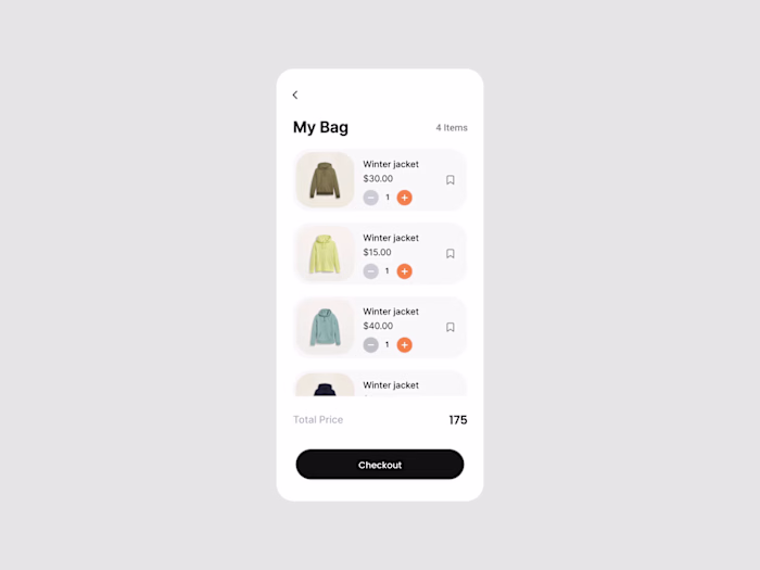 Cart Page Animation