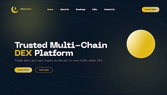Moonex Landing Page