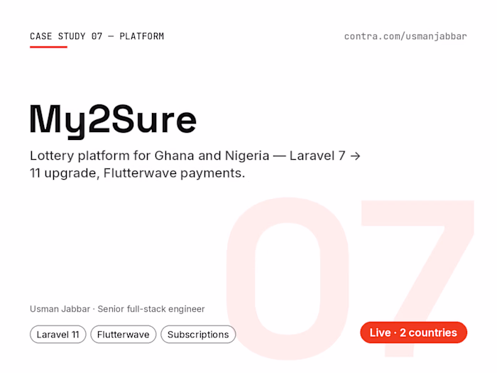 High-Traffic Lottery & Payment Platform (Laravel)