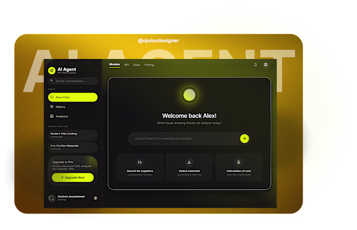 AI Agent Pro Workspace — UI/UX Case Study