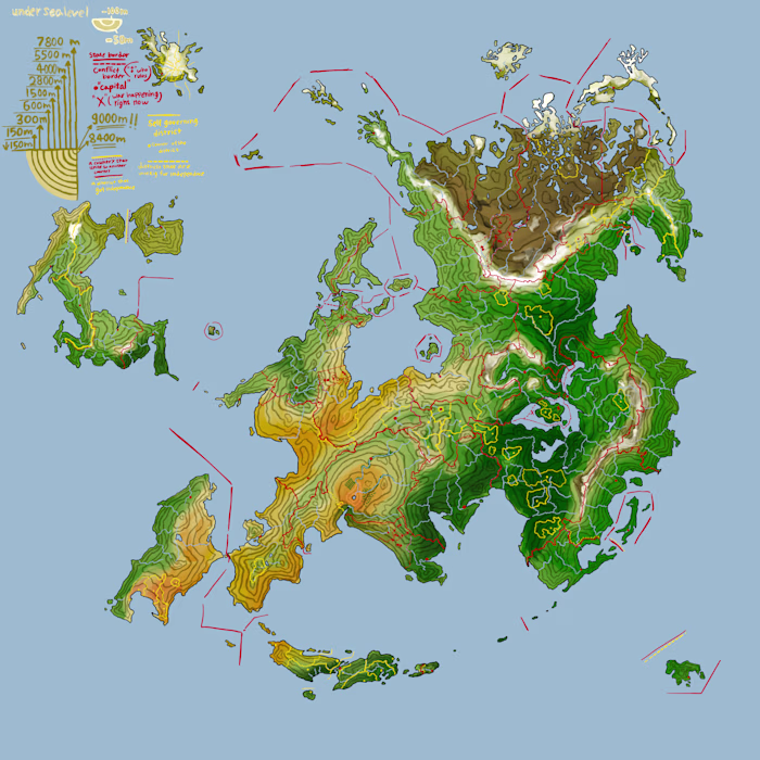 Fictional maps