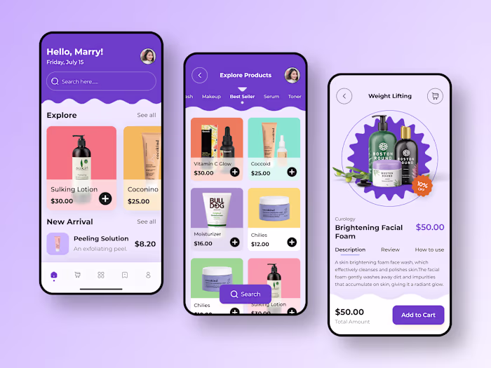 ✨ Skincare E-commerce Mobile App