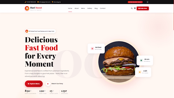 Hari Sweets — Business Dashboard
