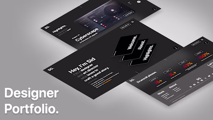 Designer Portfolio Template