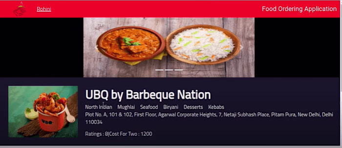 Food Delivery Application