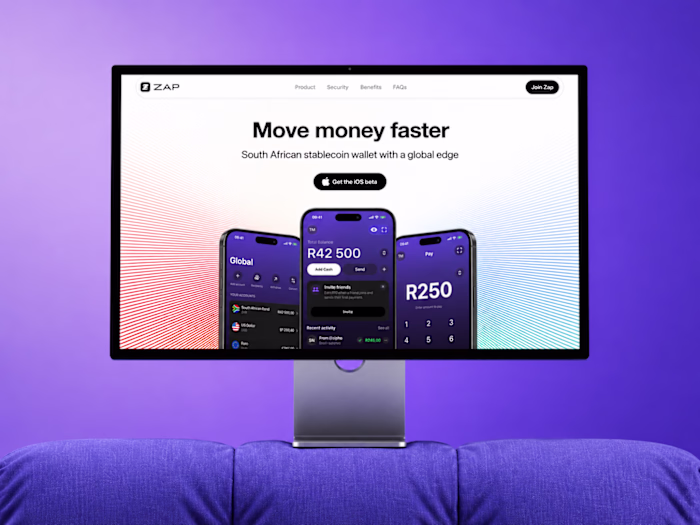 Zap landing page