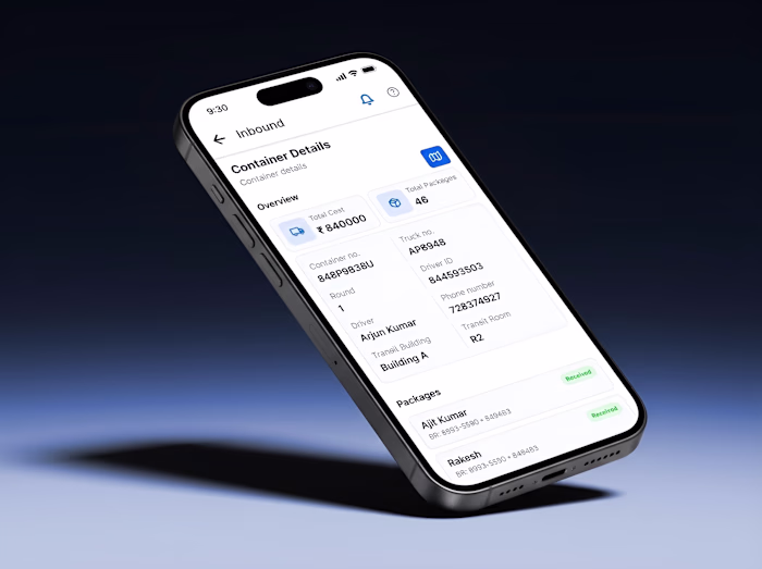 Logistics & Warehouse Platform End-to-End UX Design