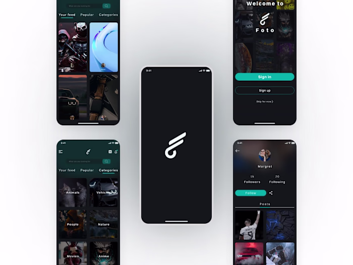 Foto-App UI UX design