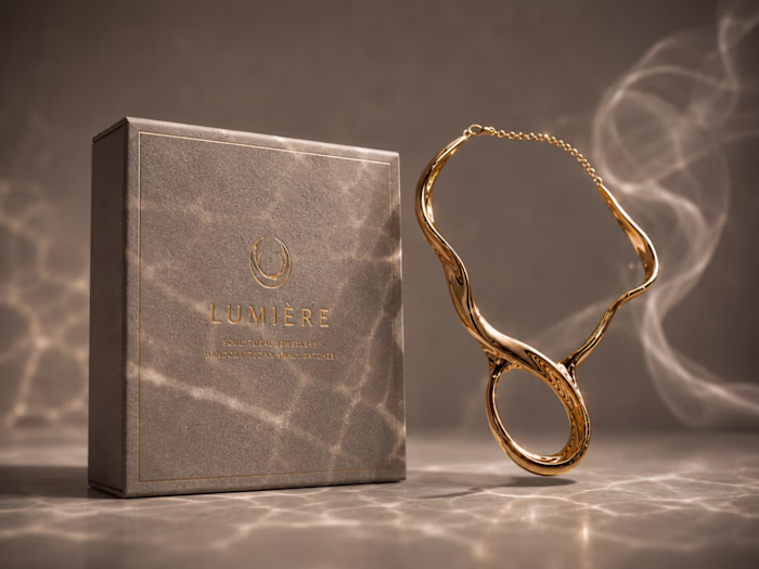 A high-concept abstract product visualization