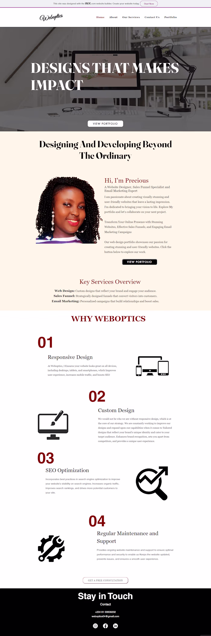 Website design