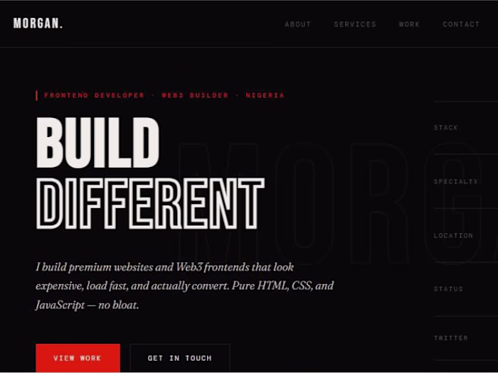 Built my personal portfolio website